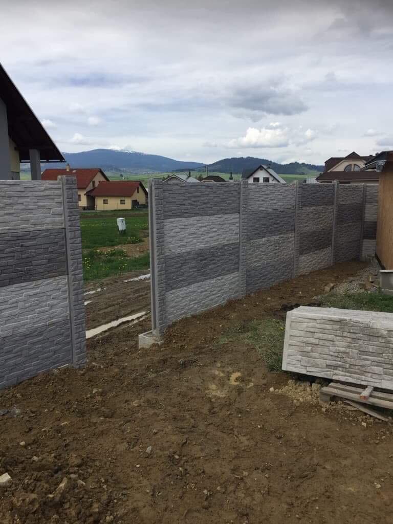Realizácia Rabča - Betónový plot vzor číslo 1 5.5.2019 - 5